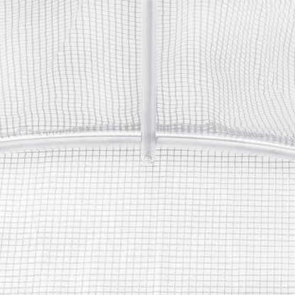 Greenhouse with Steel Frame White 60 m² 10x6x2.85 m