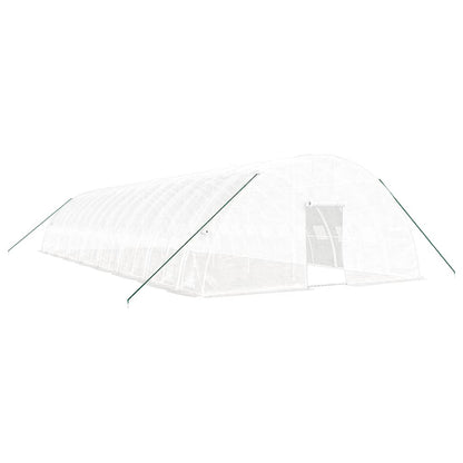 Greenhouse with Steel Frame White 96 m² 16x6x2.85 m