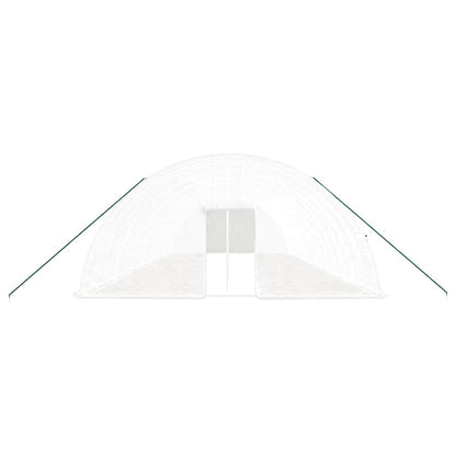 Greenhouse with Steel Frame White 96 m² 16x6x2.85 m