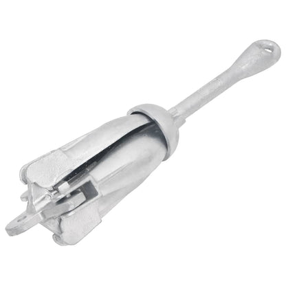 Folding Anchor Silver 8 kg Hot Dip Galvanized Cast Iron
