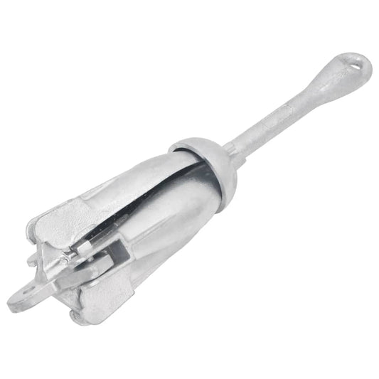Folding Anchor Silver 8 kg Hot Dip Galvanized Cast Iron