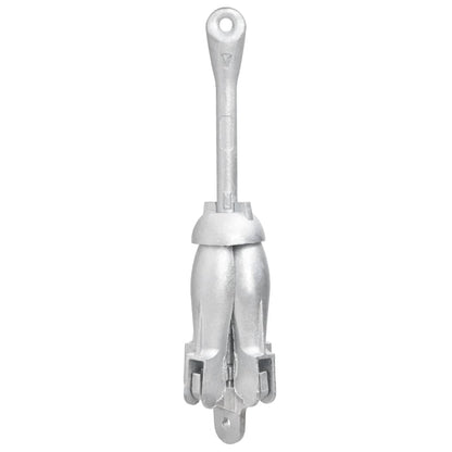 Folding Anchor Silver 8 kg Hot Dip Galvanized Cast Iron