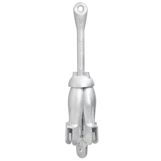 Folding Anchor Silver 8 kg Hot Dip Galvanized Cast Iron