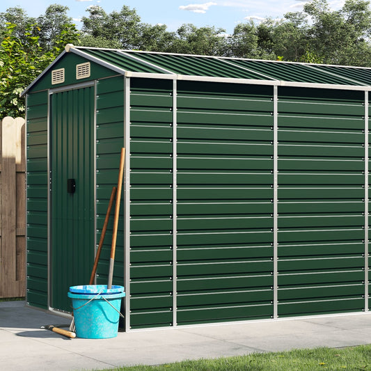 Garden Shed | Green | Galvanised Steel | Large | Garden Shed