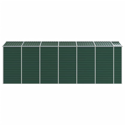 Garden Shed Green 191x555x198 cm Galvanised Steel