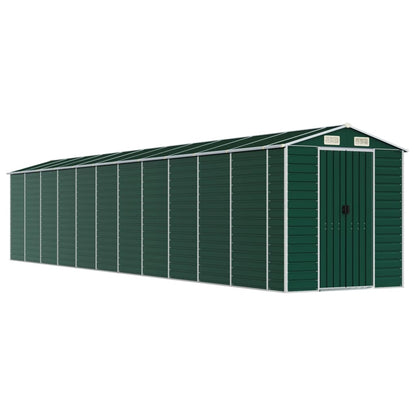 Garden Shed Green 191x980x198 cm Galvanised Steel