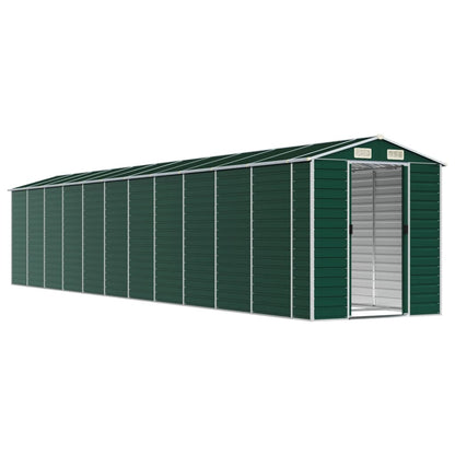 Garden Shed Green 191x980x198 cm Galvanised Steel