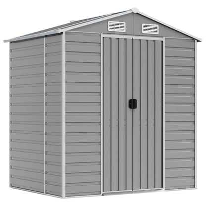 Garden Shed | Light grey | Galvanised steel | 191x130x198 cm