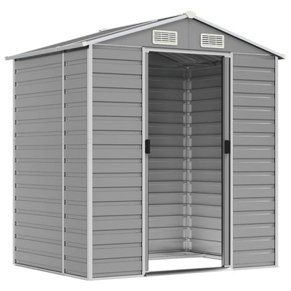 Garden Shed | Light grey | Galvanised steel | 191x130x198 cm