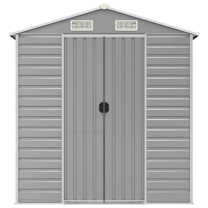 Garden Shed | Light grey | Galvanised steel | 191x130x198 cm