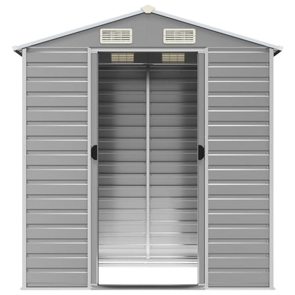 Garden Shed | Light grey | Galvanised steel | 191x130x198 cm