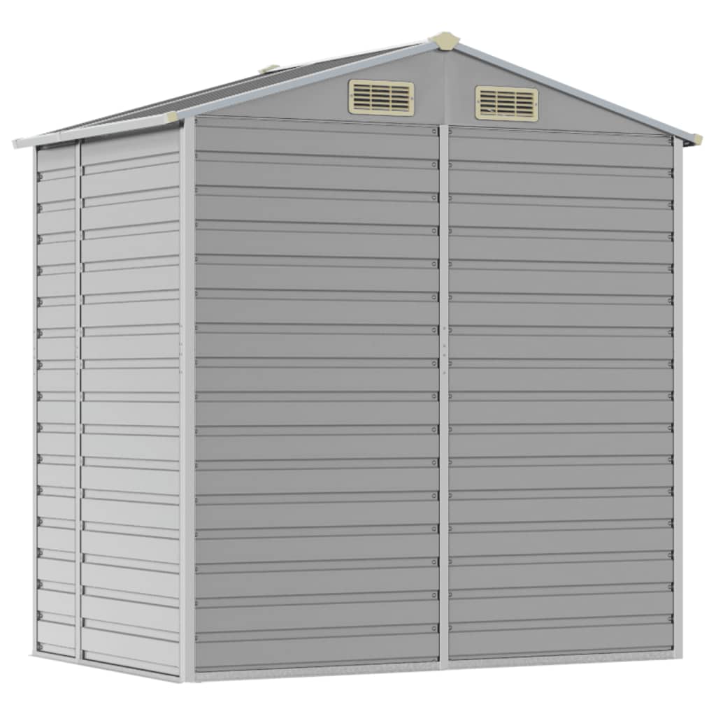 Garden Shed | Light grey | Galvanised steel | 191x130x198 cm