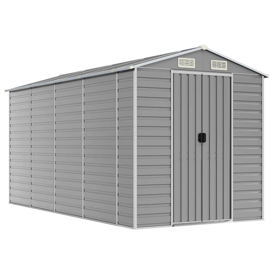 Garden Shed | Light Grey | Galvanised Steel | Large | Garden Shed