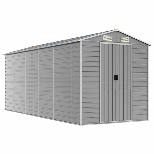 Garden Shed | Light grey | Galvanised Steel | Large | Garden Shed