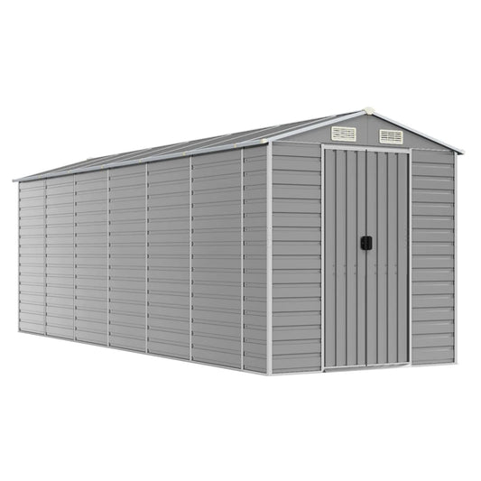 Garden Shed | Light Grey | Galvanised Steel | Large | Garden Shed