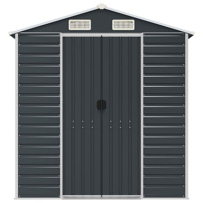 Garden Shed Anthracite 191x300x198 cm Galvanised Steel