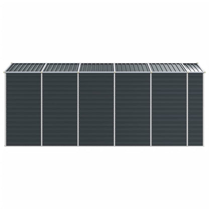 Garden Shed Anthracite 191x470x198 cm Galvanised Steel