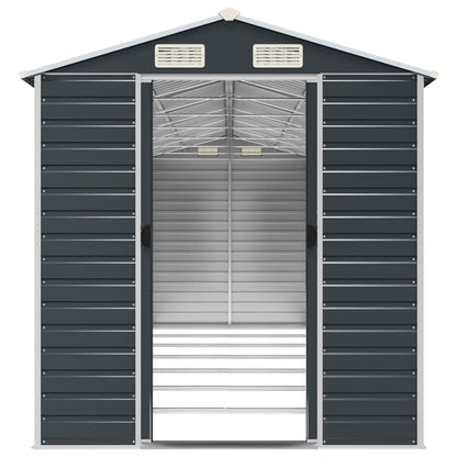 Garden Shed Anthracite 191x640x198 cm Galvanised Steel