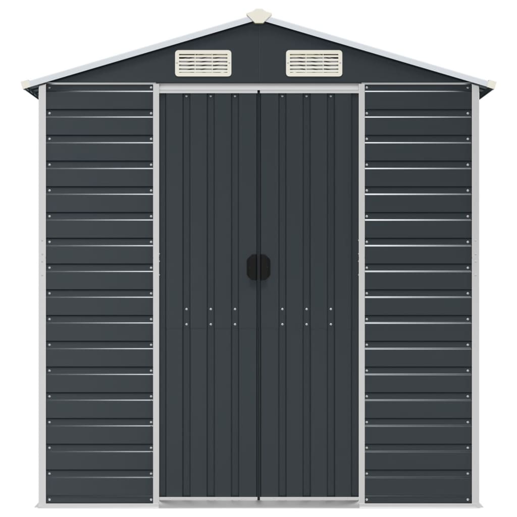 Garden Shed Anthracite 191x810x198 cm Galvanised Steel