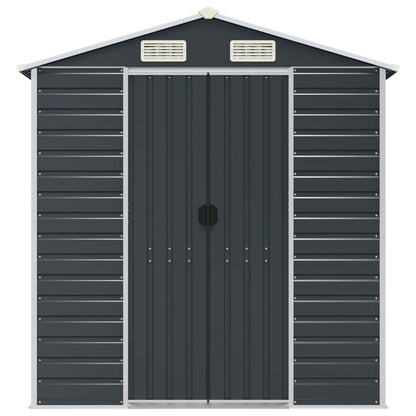 Garden Shed Anthracite 191x810x198 cm Galvanised Steel