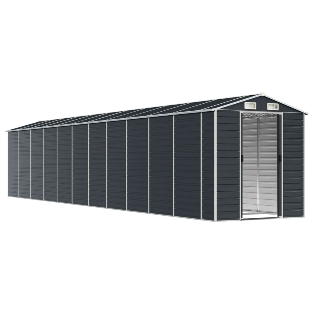 Garden Shed Anthracite 191x980x198 cm Galvanised Steel