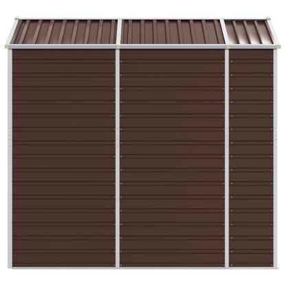 Garden Shed Brown 191x215x198 cm Galvanised Steel