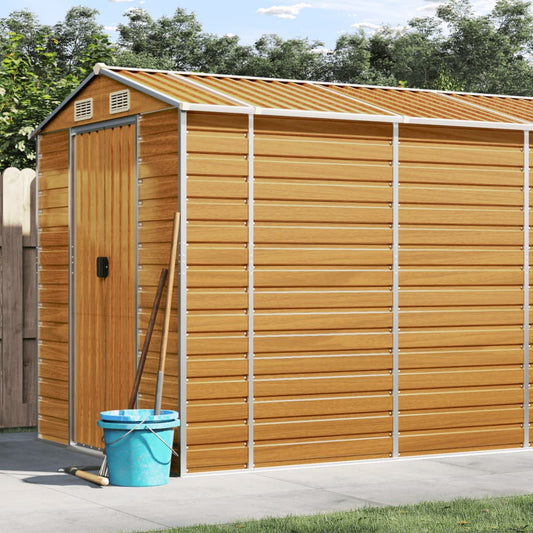 Garden Shed | Light brown | Galvanised Steel | Large | Garden Shed