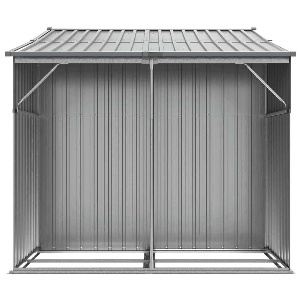 Garden Shed Grey 277x192.5x179 cm Galvanised Steel