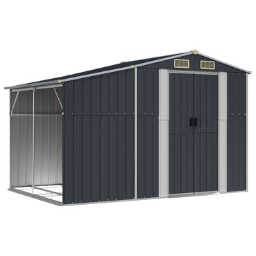 Garden Shed Anthracite 277x192.5x179 cm Galvanised Steel