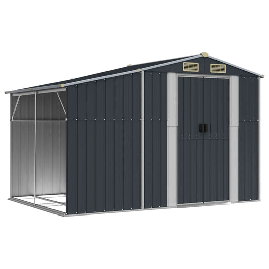 Garden Shed Anthracite 277x192,5x179 cm Galvanised Steel