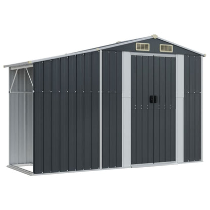 Garden Shed Anthracite 277x279x179 cm Galvanised Steel