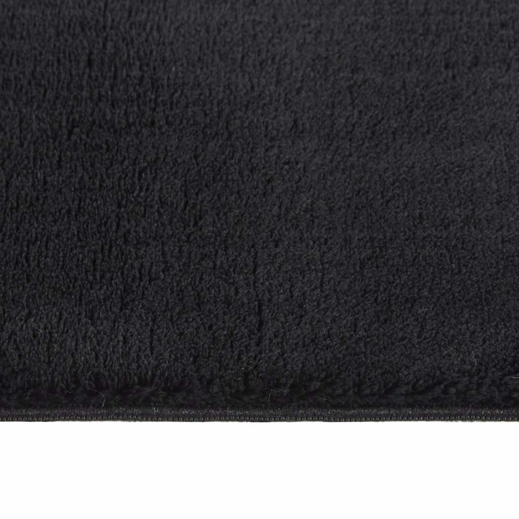Shaggy Rug Black 240x305 cm Polyester