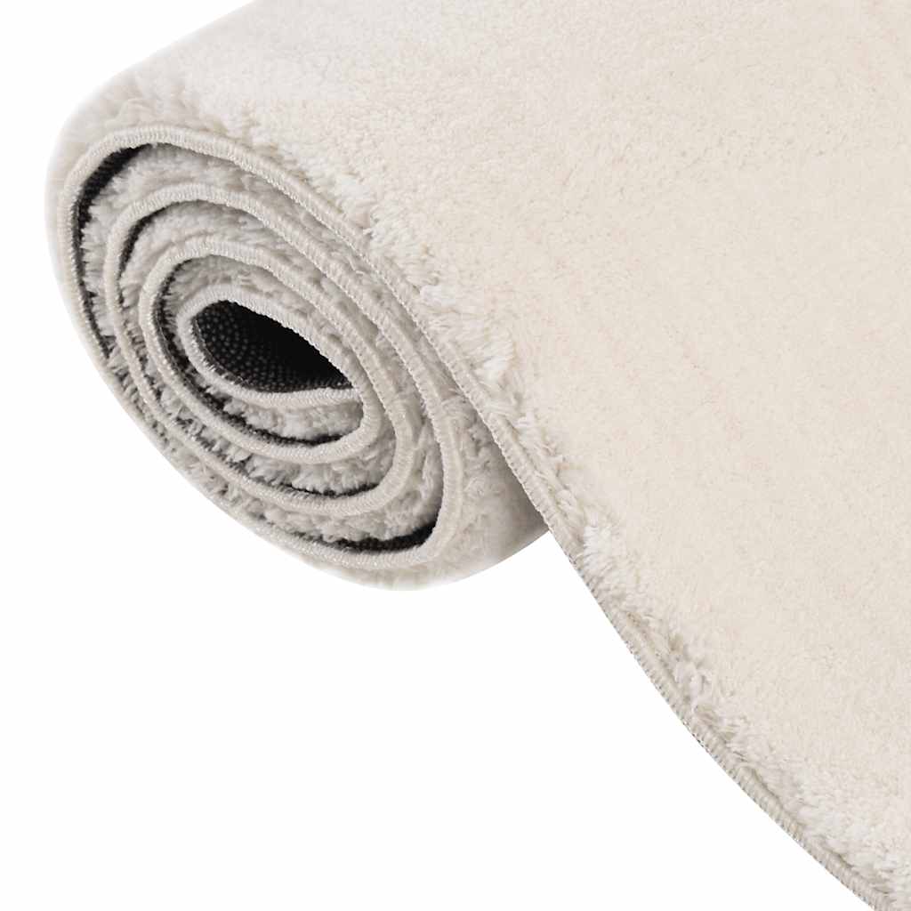 Shaggy Rug Cream White 240x340 cm Polyester