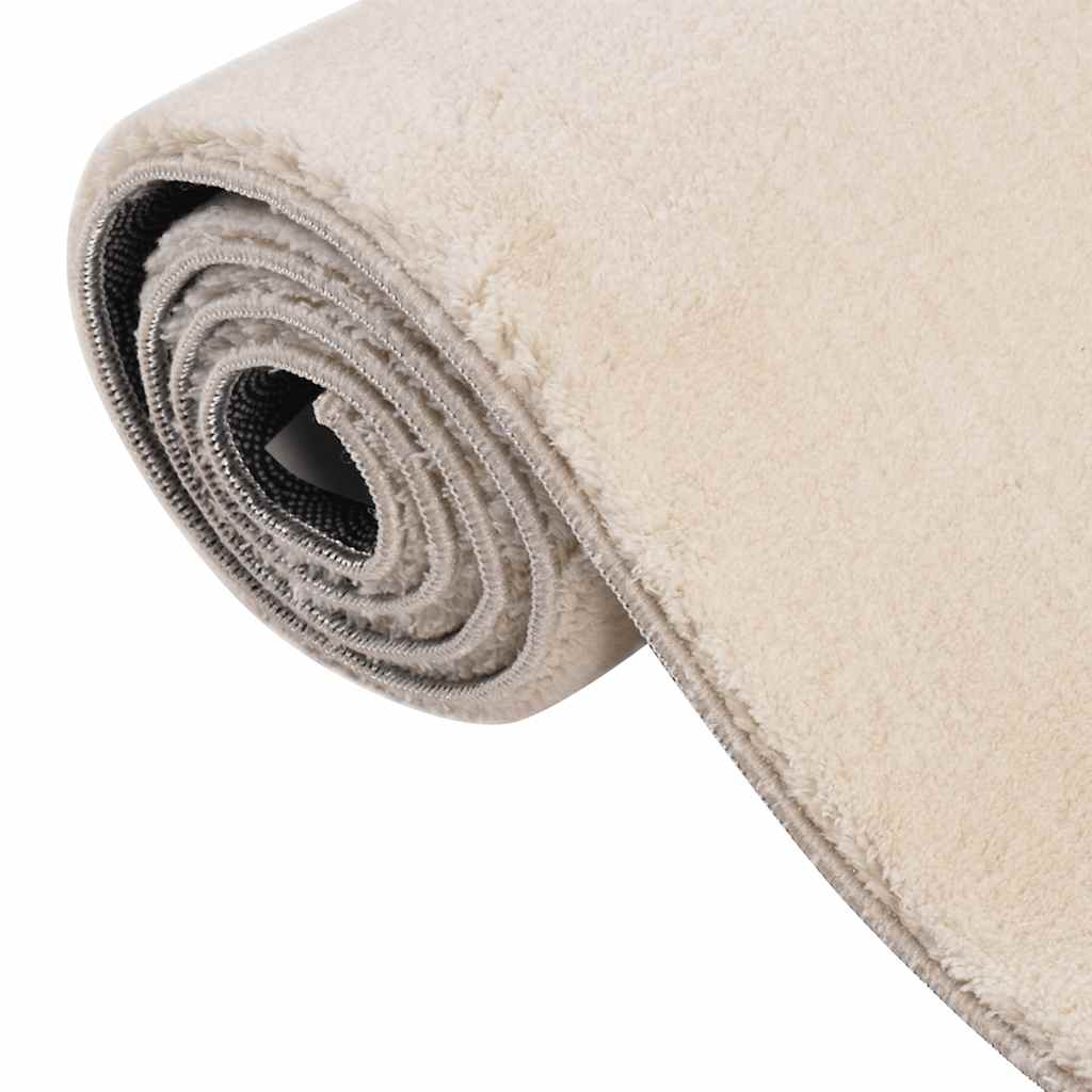 Shaggy Rug Beige 240x305 cm Polyester