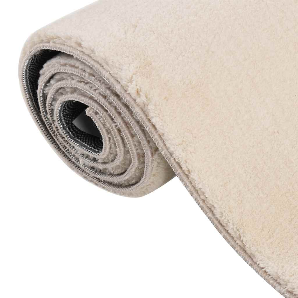 Shaggy Rug Beige 240x340 cm Polyester