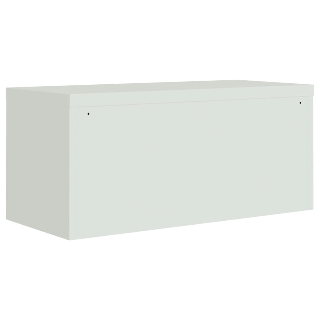 File Cabinet Light Grey 90x40x110 cm Steel