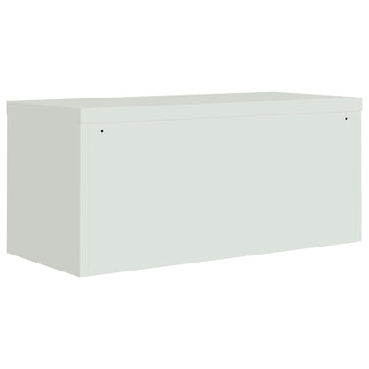 File Cabinet Light Grey 90x40x110 cm Steel
