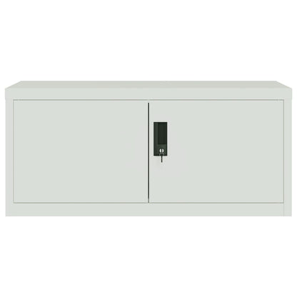 File Cabinet Light Grey 90x40x130 cm Steel
