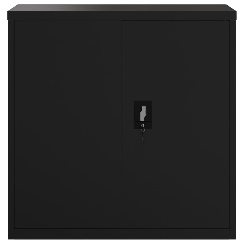 File Cabinet Black 90x40x130 cm Steel