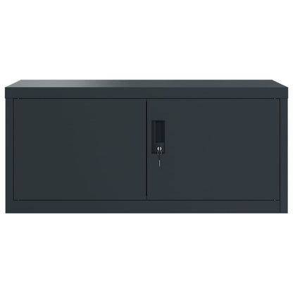 File Cabinet Anthracite 90x40x110 cm Steel