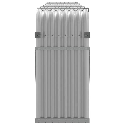 Log Holder Light Grey 300x45x100 cm Galvanised Steel