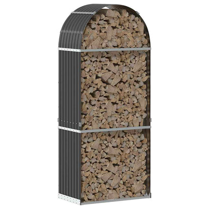 Log Holder Anthracite 80x45x190 cm Galvanised Steel