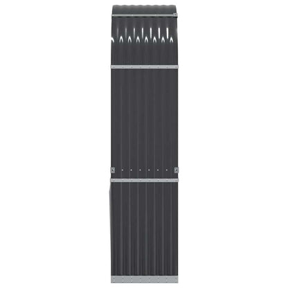 Log Holder Anthracite 80x45x190 cm Galvanised Steel