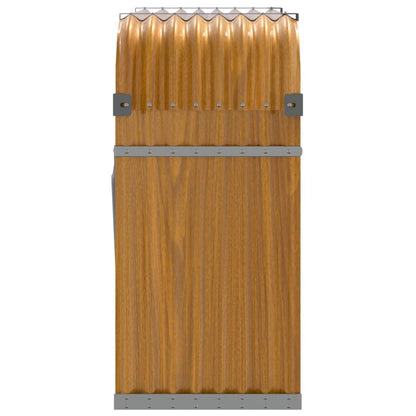 Log Holder Wood Look 120x45x100 cm Galvanised Steel