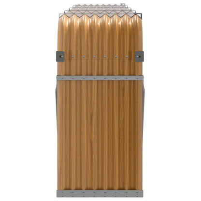 Log Holder Wood Look 300x45x100 cm Galvanised Steel