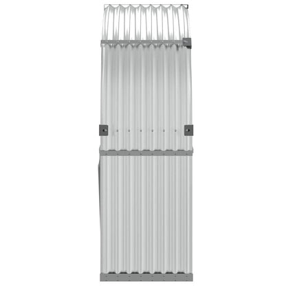 Log Holder Silver 120x45x140 cm Galvanised Steel