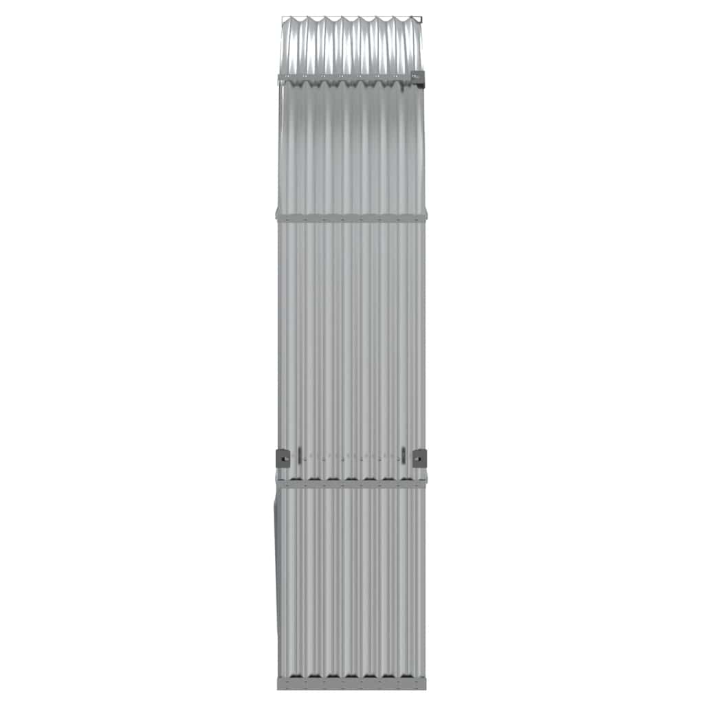 Log Holder Silver 120x45x210 cm Galvanised Steel
