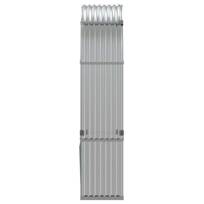 Log Holder Silver 120x45x210 cm Galvanised Steel