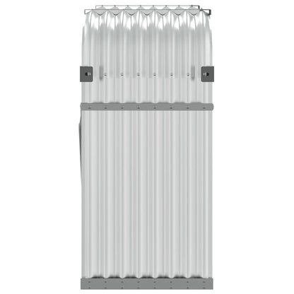 Log Holder Silver 120x45x100 cm Galvanised Steel