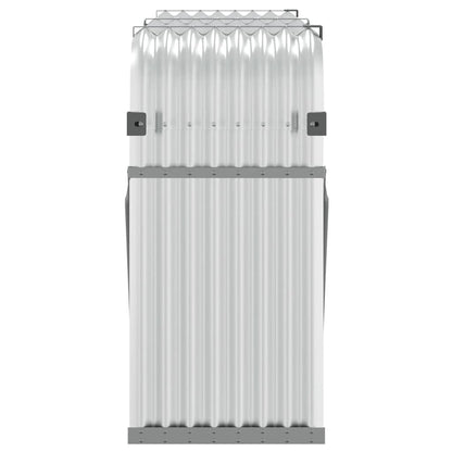 Log Holder Silver 180x45x100 cm Galvanised Steel